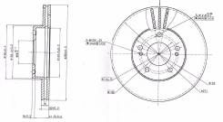 Диск тормозной. Nissan: Maxima, Stagea, Silvia, Avenir, Primera, Cefiro, Skyline, Laurel Двигатели: VG30E, VE30DE, VQ20DE, RB20E, RB25DE, RB20DE, SR20...