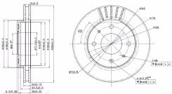 Диск тормозной. Mitsubishi: Mirage, Eterna, Legnum, Dion, Galant, Galant Sigma, Debonair, RVR, Eterna Sava, Chariot, Libero, Emeraude, Eterna Sigma, A...