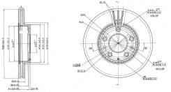 Диск тормозной. Mazda Atenza Sport, GY3W, GYEW Mazda Atenza, GGES, GG3S, GG3P, GGEP