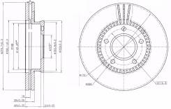 Диск тормозной. Mazda Ford Freda, SGEWF, SGL3F, SGLRF, SG5WF, SGL5F, SGLWF, SGE3F Mazda Bongo Friendee, SGE3, SGLW, SG5W, SGEW, SGLR, SGL5, SGL3 Mazda...