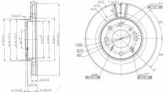 Диск тормозной. Honda Capa, GF-GA4 Honda Logo, GF-GA3