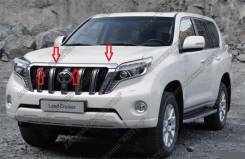 Дефлектор капота. Toyota Land Cruiser Prado, GDJ150L, GDJ150W, GDJ151W, GRJ150, GRJ150L, GRJ150W, GRJ151, GRJ151W, KDJ150L, TRJ150, TRJ150W. Под заказ