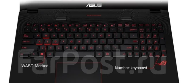 Asus ROG. 17.3", 2,6����, ��� 8 ��, ���� 1 000���, WiFi: 1, Bluetooth: 1 ����