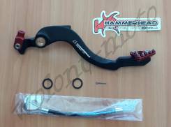 ПЕДАЛЬ ЗАДНЕГО ТОРМОЗА Hammerhead КОВАННАЯ HONDA CRF450R 2002-2016 Черный с красным Hammerhead 12-01
