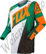 Мотоджерси детская Детская: M Зеленый с оранжевым Fox 180 Vandal Kids Jersey 11452-147-M