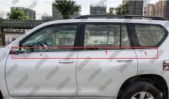 Молдинг стекла. Toyota Land Cruiser Prado, GDJ150L, GDJ150W, GDJ151W, GRJ150, GRJ150L, KDJ150L, TRJ150, TRJ150W. Под заказ