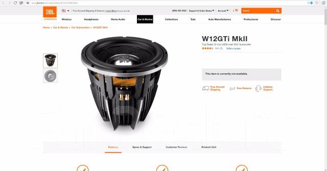 Subwoofer jbl hot sale 4000w