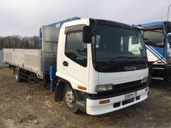 Isuzu Forward. Бортовой с манипулятором, 7 200 куб. см., 5 000 кг.