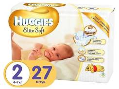 Huggies. 4-7 кг 27 шт