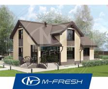 M-fresh Resonance (Вот какой свежий проект яркого дома! Посмотрите! ). 200-300 кв. м., 1 этаж, 5 комнат, бетон