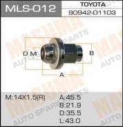 Гайка колеса MLS012 MASUMA 14x1.5 Land Cruiser, с шайбой D35mm, под ключ=22мм (3771)
