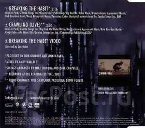 Linkin Park Breaking The Habit Cd Warner Bros Records W645cd