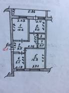 3-комнатная, улица Блюхера 4. Шкотовский, частное лицо, 61 кв. м.
