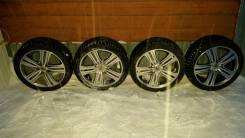 Литые диски R17 на летней резине bridgestone Potenza S001 215/45. 7.0x17 5x100.00 ET45 ЦО 54,1 мм.
