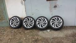 Комплект колес ХРОМ 215/45R17. 7.0x17 5x114.30 ET40 ЦО 70,0 мм.