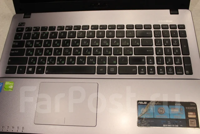 Asus X550L. 15.6", 1,8����, ��� 6 ��, ���� 2 000���, WiFi: 1, Bluetooth: 1 ����
