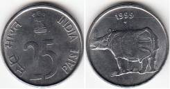 Индия 25 пайс 1989 (иностранные монеты)