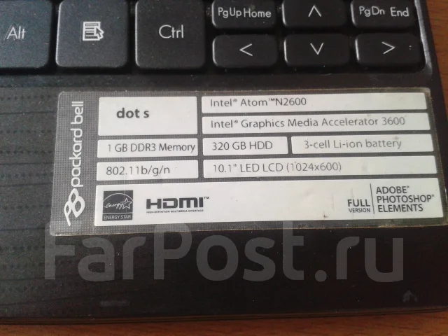 Packard Bell Dot s. 1,6����, ���� 360���, WiFi: 1 ����