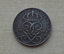 Швеция 5 эре 1950 (иностранные монеты)