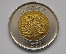 Эфиопия 1 бирр 2010 (иностранные монеты)