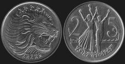 Эфиопия 25 центов (иностранные монеты)