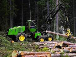 John Deere. Лесозаготовительная техника форвардер, харвестр