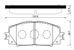 Тормозные колодки Mando MPT12 0446552200,0446552270