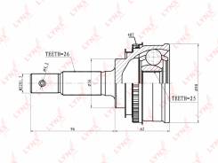 Шрус подвески. Toyota: Celica, Carina, Corona, Caldina, Harrier, Curren, Carina ED, Corona Exiv Двигатели: 3SGE, 3CTE, 3SGTE, 1MZFE, 2AZFE, 5SFE