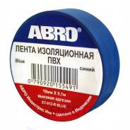 Изолента ПВХ синяя 19мм х 9.1м ABRO ET-912-R-BLUE