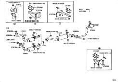 Выхлопная труба. Toyota Land Cruiser, FJ80, FZJ80, HDJ80, HDJ81, HZJ80 Двигатели: 3FE, 1HZ, 1HDT, 1FZFE, 1HDFT
