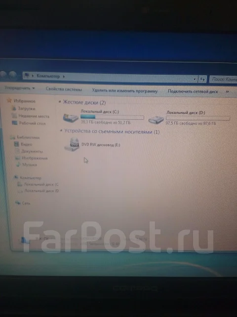 Compaq Presario CQ60-102ER. 15.6", 2����, ��� 2048 ��, ���� 200���, WiFi: 1, Bluetooth: 1 ����