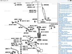 Пружина подвески. Toyota Hilux Surf, LN130G, LN130W Toyota Hilux, VZN130, KZN130, LN130 Двигатели: 3VZE, 2LTE, 1KZTE