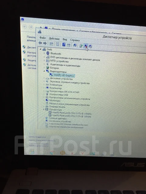 Asus X502CA. 15.4", 1,8����, ��� 4 ��, ���� 750���, WiFi: 1, Bluetooth: 1, ����������� �� 1��. ����