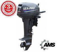 Sea-Pro. 9,90 л.с., 2х тактный, бензин, нога S (381 мм), Год: 2017 год