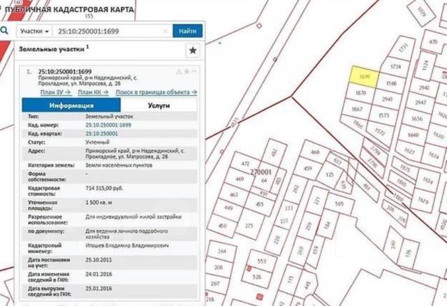 Кадастровая карта надеждинского района приморского края