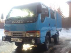 Isuzu Elf. Грузовой изотермический двухкабинник, 3 100 куб. см., 1 500 кг.