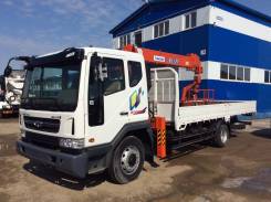 Daewoo Novus. Бортовой с манипулятором 2014год 7 тонн, 6 000 куб. см., 7 000 кг.