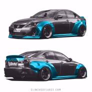 Обвес кузова аэродинамический. Lexus IS250. Под заказ