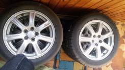 Продам комплект летних колес 205/55R16 диски Субару. x16 5x100.00