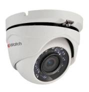 Hikvision HiWatch DS-T103 1Мп Уличная купольная HD-TVI камера. Менее 4-х Мп, с объективом