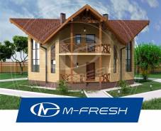 M-fresh OKO (Готовый проект дома со вторым светом. Посмотрите! ). 200-300 кв. м., 1 этаж, 4 комнаты, бетон