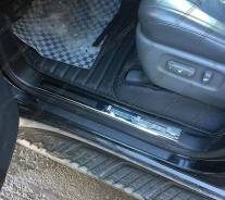 Накладка на порог. Toyota Land Cruiser, J200, VDJ200, UZJ200W, GRJ200, UZJ200. Под заказ
