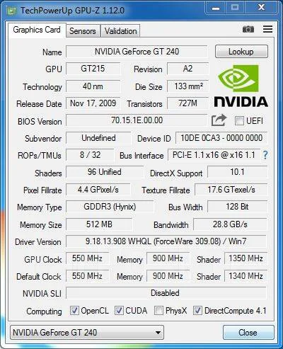 GeForce GT 240 ����