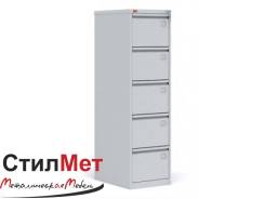 Шкаф картотечный металлический КР-5 размеры: 1645х465х630 мм