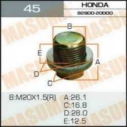 Болт маслосливной Honda 20х1.5 Masuma 45 9280020000,402625PA0A