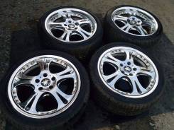 Шикарный комплект колес на литье Weds Kranze R18. 8.5/9.5x18 5x114.30 ЦО 73,0 мм.