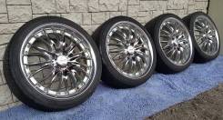 Легкие хром WORK Seeker R17 4*100 резина 205/40/17 бонусом. 7.0x17 4x100.00 ET55 ЦО 60,0 мм.