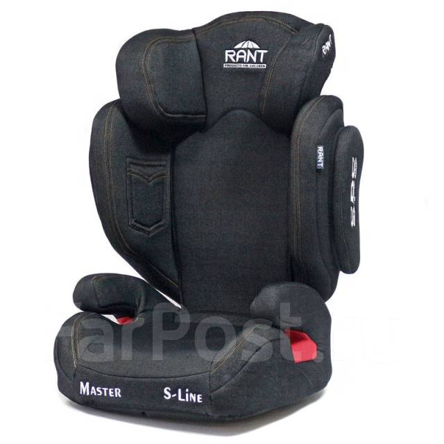 Автокресло "Master" isofix SPS группа 2-3 (15-36 кг)(Черный Джинс ...