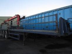 General Trailers. Полуприцеп бортовой с гидроманипулятором 2003 г., 35 000 кг.