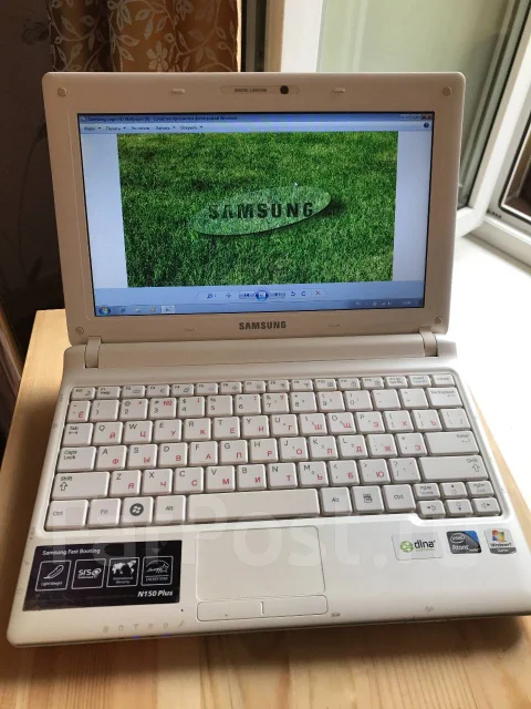 Samsung N150 Plus. 10.1", 1,6����, ��� 2048 ��, ���� 250���, WiFi: 1, Bluetooth: 1, ����������� �� 3��. ����